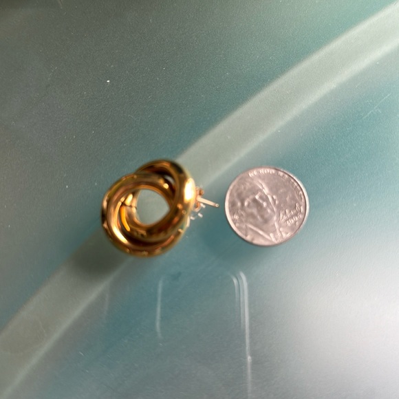 Laura Lombardi raw brass links earrings - Picture 4 of 4